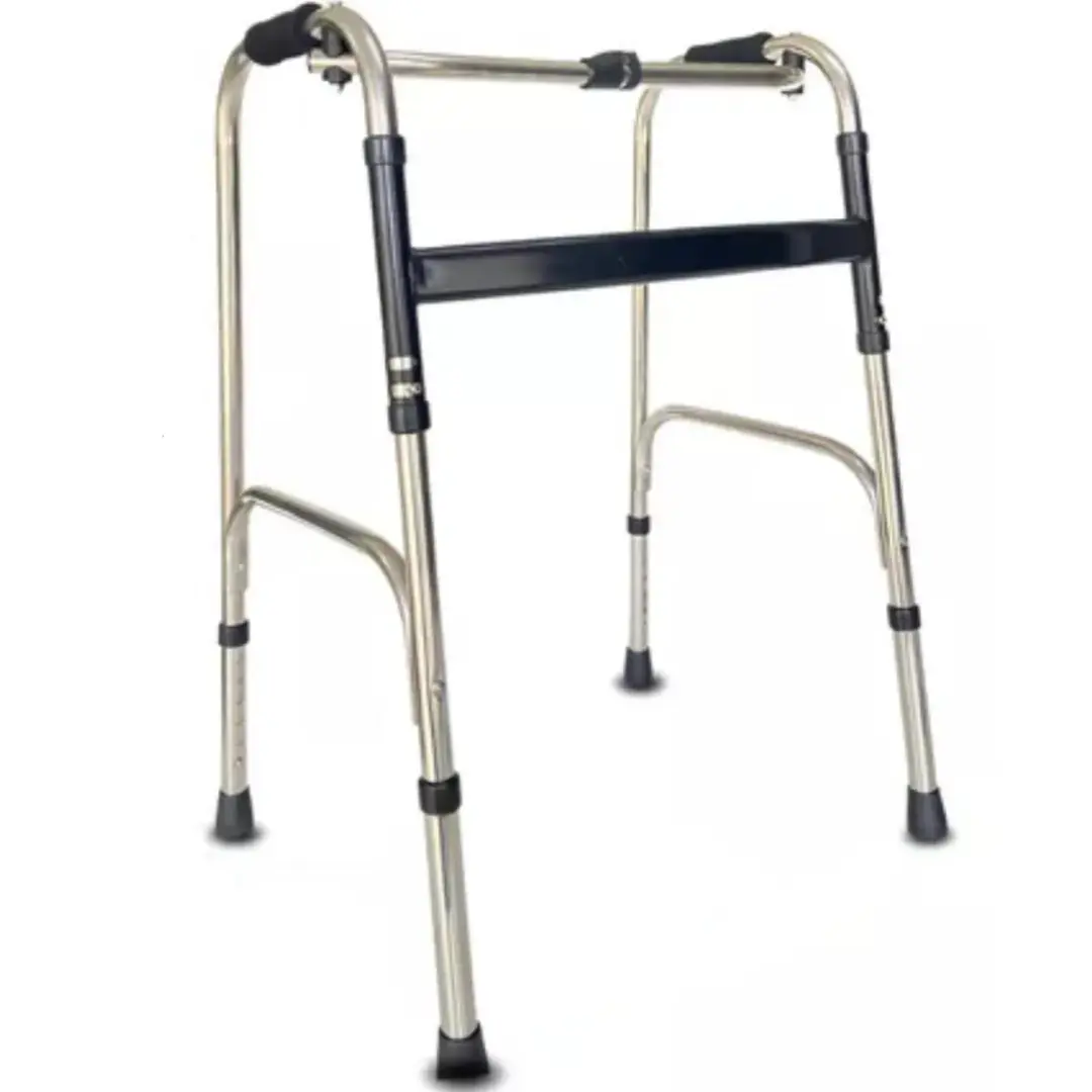 Andador 2 Barras Idoso Adulto Dobravel Articulado Fixo Regulavel 120kg Supermedy - Imagem 4