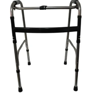 Andador 2 Barras Idoso Adulto Dobravel Articulado Fixo Regulavel 120kg Supermedy