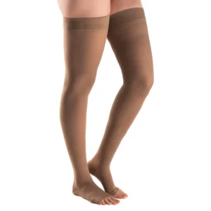 Meia Medicinal de Compressão 30-40 mmHg Aberta 7/8 Thigh High G Marroco