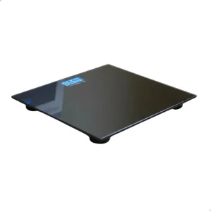 Balança Corporal Digital de Vidro Preta Basic Red Care Até 180kg