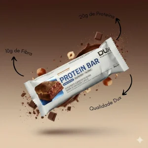 Barra de Proteína Dux Chocolate e Avelã 60g – 20g de Proteína