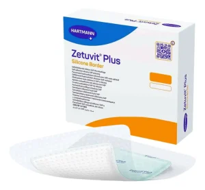 Curativo Superabsorvente com Silicone e Borda de Poliacrilato Zetuvit Plus Silicone Border 10x10cm Hartmann