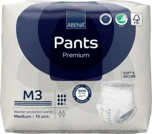 Roupa Íntima Abena Pants Premium M3 com 15 Unidades