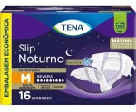 Fralda Geriátrica Tena Slip Noturna Tamanho M com 16 Unidades