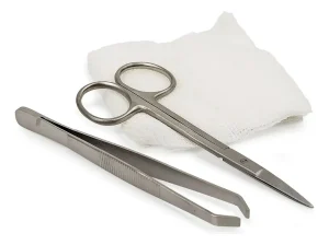 Kit Retirada de Pontos Estéril Descartável com Pinça e Tesoura Kolplast