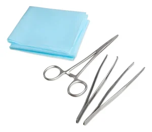 Kit Curativo Estéril Descartável com 3 Pinças Kolplast