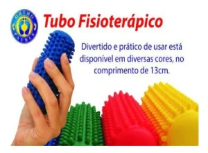Rolo de Massagem para Fisioterapia Fisiopauher 13cm Vermelho Ortho Pauher
