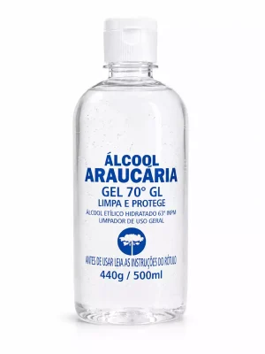 Álcool Gel Antisséptico 70% Araucária 500ml