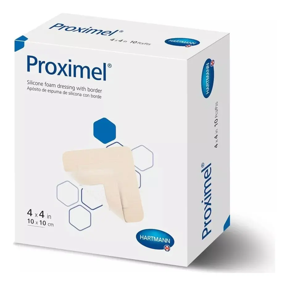Curativo de Espuma com Silicone e Borda Proximel 10x10cm Hartmann
