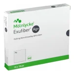 Curativo de Fibra Gelificante com Prata Exufiber Ag+ Molnlycke 10x10cm