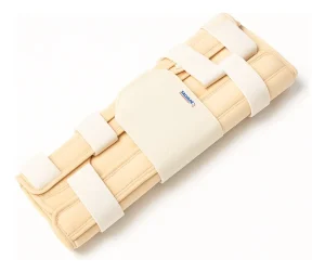 Imobilizador de Joelho Fixo Salvapé 60cm Largo com Velcro Bege