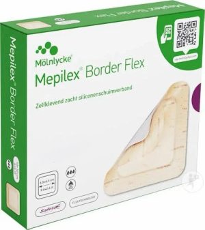 Curativo de Espuma com Silicone Safetac Mepilex Border Flex 15x15cm Molnlycke