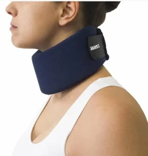 Colar Cervical de Espuma com Reforço Interno Azul Salvapé Ref. 051 Tamanho G