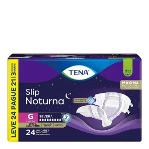 Fralda Geriátrica TENA Slip Noturna Tamanho G com 24 Unidades