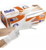 Luva para Procedimento Descartável de Látex com Pó Natural Tamanho M Medix