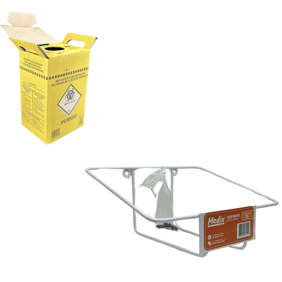 Suporte para Coletor de Perfurocortantes 7 Litros Medix