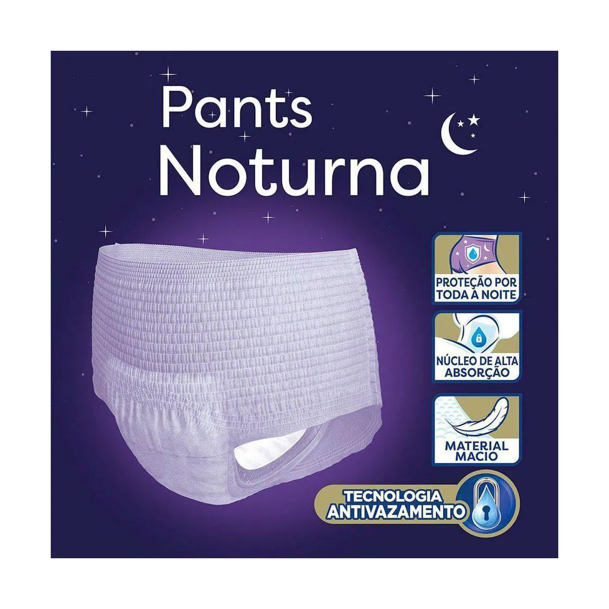 Roupa Íntima TENA Pants Noturna P/M com 32 Unidades - Imagem 2