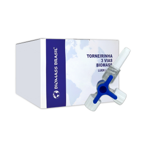Torneirinha 3 Vias Luer Lock Estéril Biomass Unidade